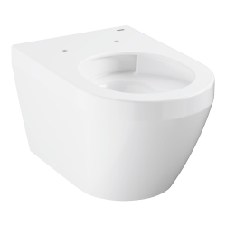 Euro Ceramic cuvette WC suspendu sans bride en céramique avec fixations invisibles, blanc (102485SH00)