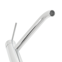 Strada II Lavabo 60x43 cm 1 trou + Swiss Aqua Technologies Aurum mitigeur haut acier inoxydable, chrome (T300001SAT285CR)