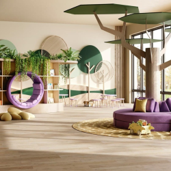 Zenn 30 Faro Revêtement de sol en vinyle clipsable et coussin insonorisant intégré, marron, 4,34 m2 (60002257)