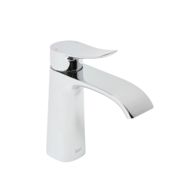 Swiss Aqua Technologies Infinitio mitigeur de lavabo avec bec cascade, sans vidage, chrome (SATBSINF271)