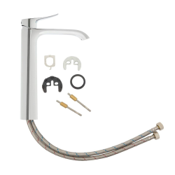 Infinitio mitigeur de lavabo haut sans vidage, chrome (SATBSINF285)