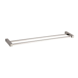 Multi porte-serviettes 2 barres, longueur de 60 cm, chrome (ELE29)