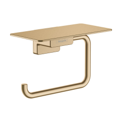 AddStoris Porte-papier WC mural avec tablette, Bronze brossé (41772140)