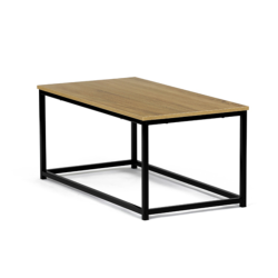 90x48x41 cm table basse en MDF, décor chêne sauvage, brun mat (CTG1090OAK)