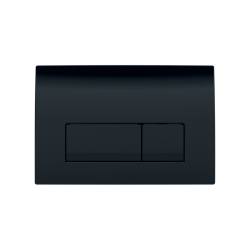 Geberit Delta 50 Plaque de commande double touche, Noir  brillant (115.119.DW.1)