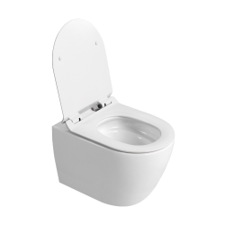 Pack WC bâti-support + WC sans bride Ceramia PixL avec abattant SoftClose + plaque noir (STCEPXWT01-FR)