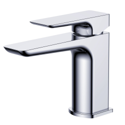 Brevis mitigeur de lavabo en laiton à levier, sans vidage, chrome brillant (SATBSBRE271)