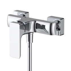 Brevis mitigeur de douche mural 150 mm à levier, sans ensemble de douche, chrome brillant (SATBSBRE268)