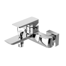 Swiss Aqua Technologies Brevis mitigeur baignoire mural à levier 150 mm, sans ensemble de douche, chrome (SATBSBRE222)