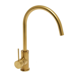 Swiss Aqua Technologies Aurum mitigeur évier à levier sur pied 36,3 cm avec bras pivotant, or brossé (SATBAUR280BG)