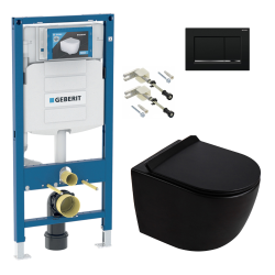 Duofix pack WC bâti-support 112 cm + WC suspendu sans bride Ceramia PixL avec abattant SoftClose + plaque (GEBCEPXBMT03-FR)