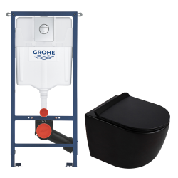 Duofix pack WC bâti-support 112 cm + WC suspendu sans bride Ceramia PixL avec abattant SoftClose + plaque (GEBCEPXBMT03-FR)