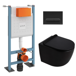 Duofix pack WC bâti-support 112 cm + WC suspendu sans bride Ceramia PixL avec abattant SoftClose + plaque (GEBCEPXBMT03-FR)