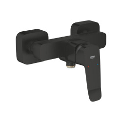 Dice mitigeur monocommande de douche mural 150 mm à levier, sans ensemble de douche, noir mat (1018742430)