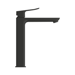 Dice mitigeur lavabo monocommande XL à levier, avec cartouche en céramique, sans tirette ni vidage, noir mat (1018922430)