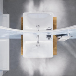  Dice mitigeur monocommande de lavabo à levier avec vidage Clic-Clac, chrome brillant (1018610000)