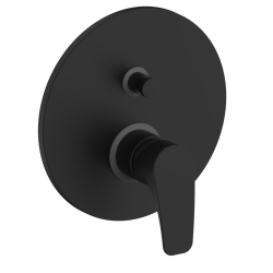 Project mitigeur de baignoire à levier avec corps d'encastrement inclus, noir mat (SATBSPRO215C)