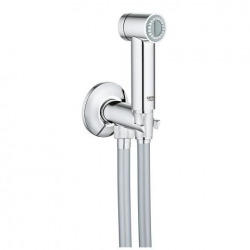 Grohe Sena Trigger Spray 35 - Ensemble avec robinet d’arrêt 1 jet et douchette de bidet, Chrome (26332000)